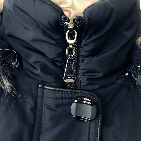 [Novelti] Navy Blue Padded Parka w/ Detachable Faux Fur Hood | M | Good - Picture 7 of 13